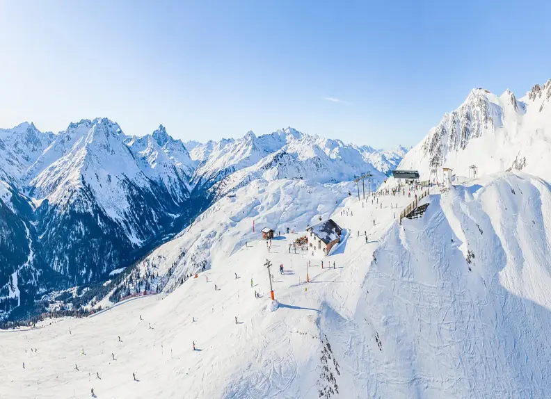 piste de ski pour un séminaire d'entreprise