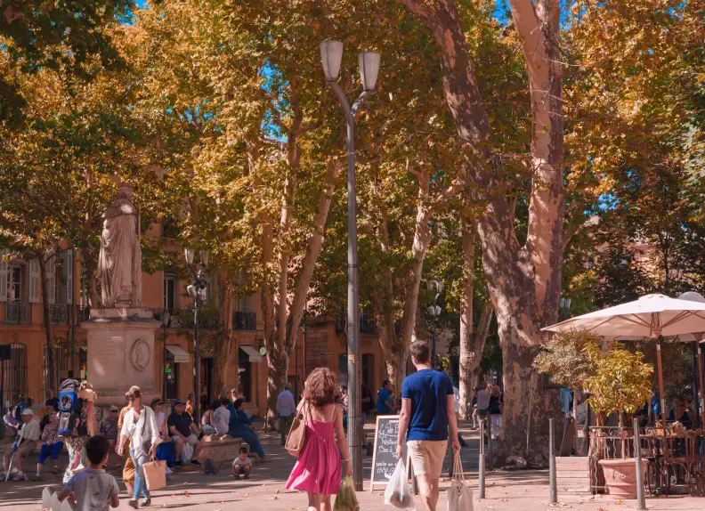 Aix en Provence eine sehr lebendige Stadt