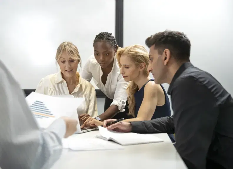 Une réunion d'entreprise