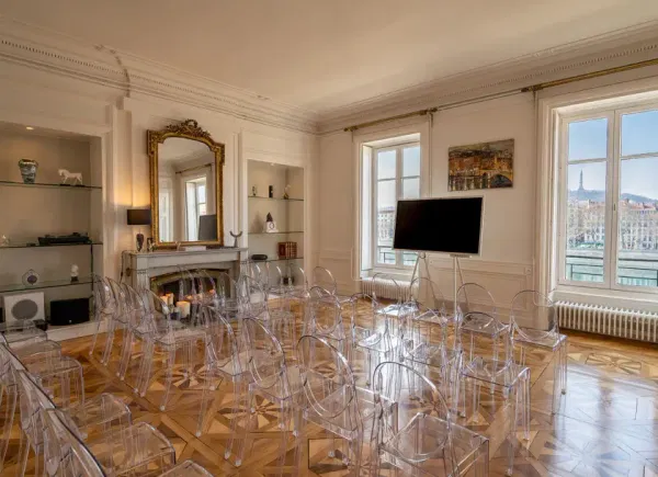 Inoven - Appartement haussmannien vue Fourvière, Salle de réunion, Lyon, Auvergne-Rhône-Alpes, France