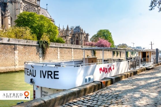 Bateau ivre Maxim's, Bateau Naviguant, Paris, Île-de-France, France