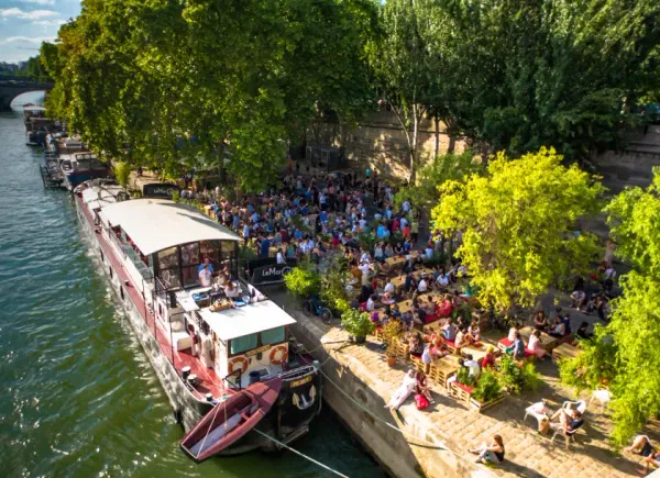 Péniche Le Marcounet, Bateau Naviguant, Paris, Île-de-France, France