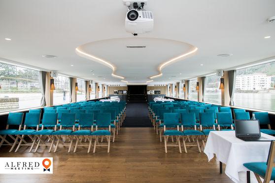 Hermès II - Bateau restaurant, Bateau Naviguant, Lyon, Auvergne-Rhône-Alpes, France