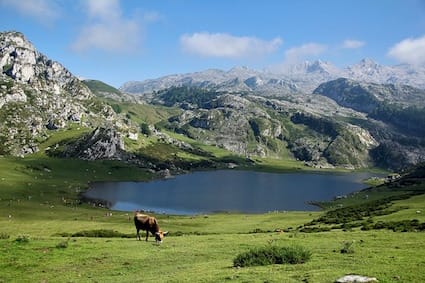The Pyrenees with majestic mountain peaks