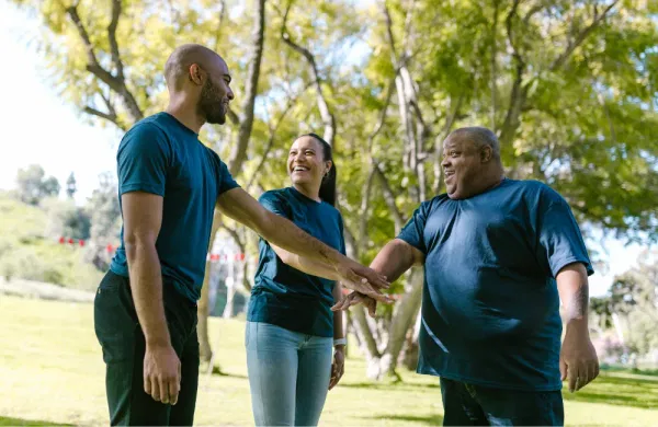 Photo d’une activité de team building en extérieur